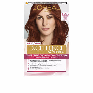 L'Oréal Paris Excellence Creme Coloração Capilar 6.46 Light Copper Red