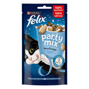 Purina Felix Party Mix Dairy Delight Snack para Gato Adulto 60 g