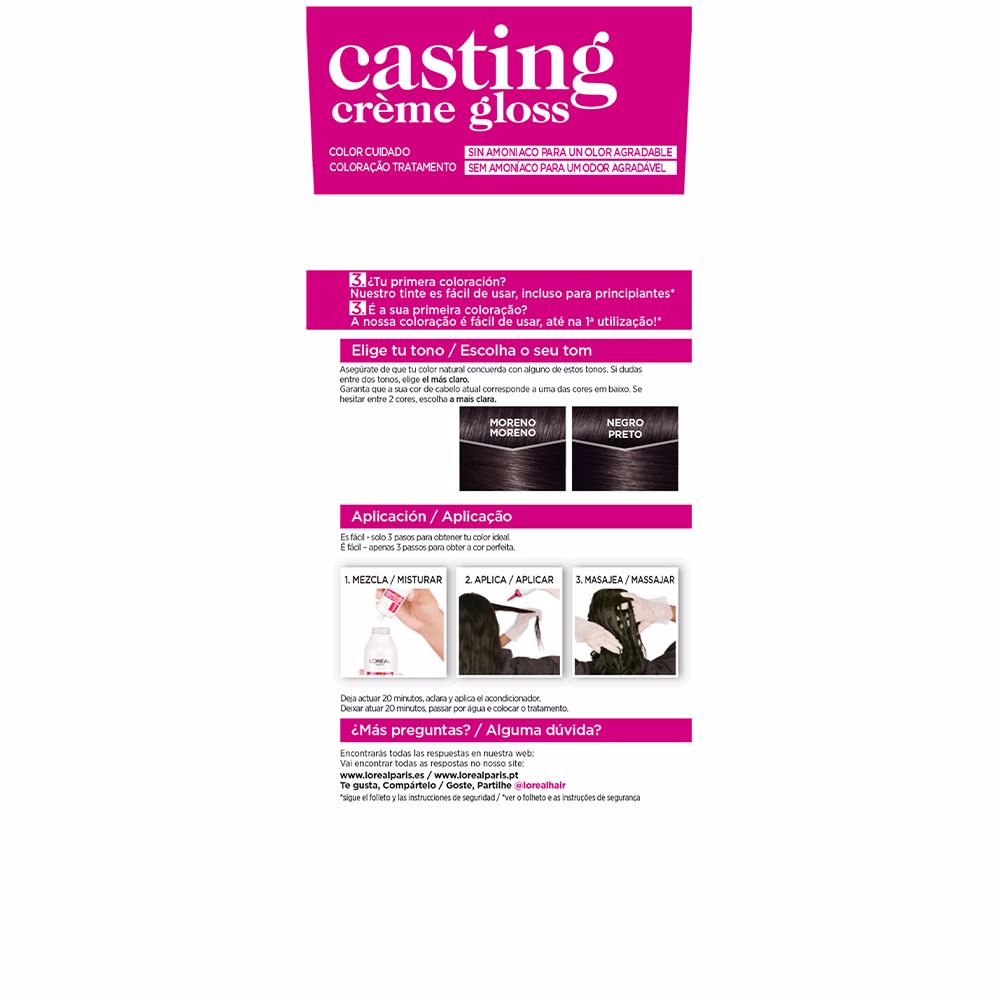 L'Oréal Paris Casting creme gloss #200 - preto ébano