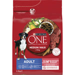 Purina ONE Ração para Cão Adulto Médio/Maxi Vaca e Arroz 2,5 kg