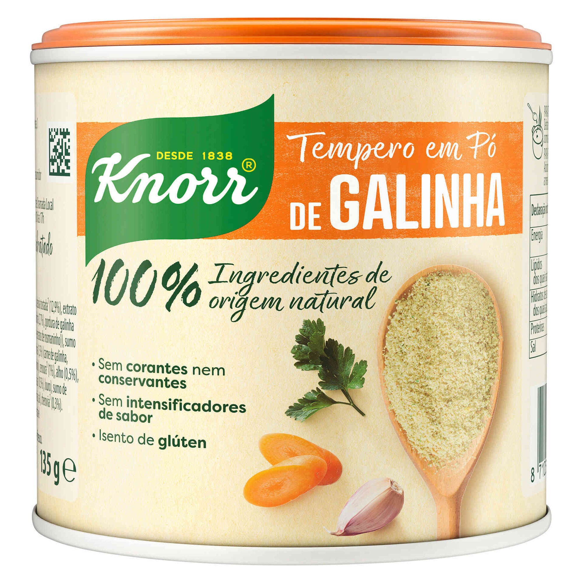 Tempero em Pó de Galinha sem Glúten Knorr 135 g
