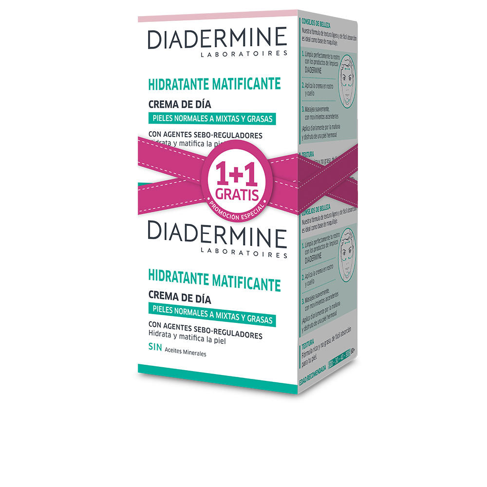 Diadermine Lote creme hidratante matificante de dia pnm