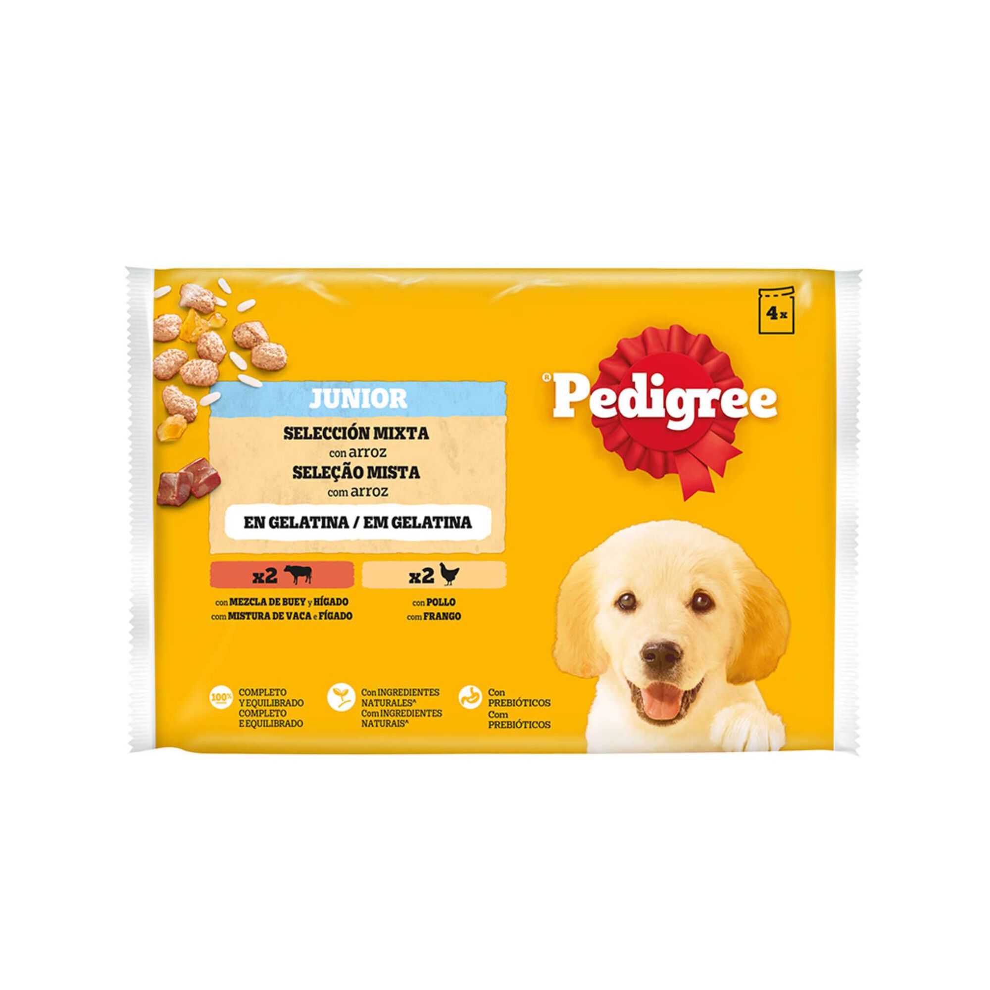 Comida Húmida para Cão Júnior Pedigree Multipack 4x100g