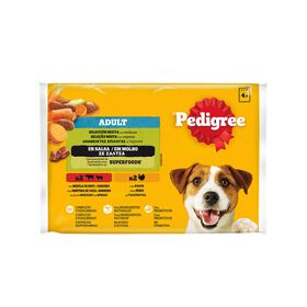 Comida Húmida para Cão Pedigree Seleção de Carnes em Molho 4x100g