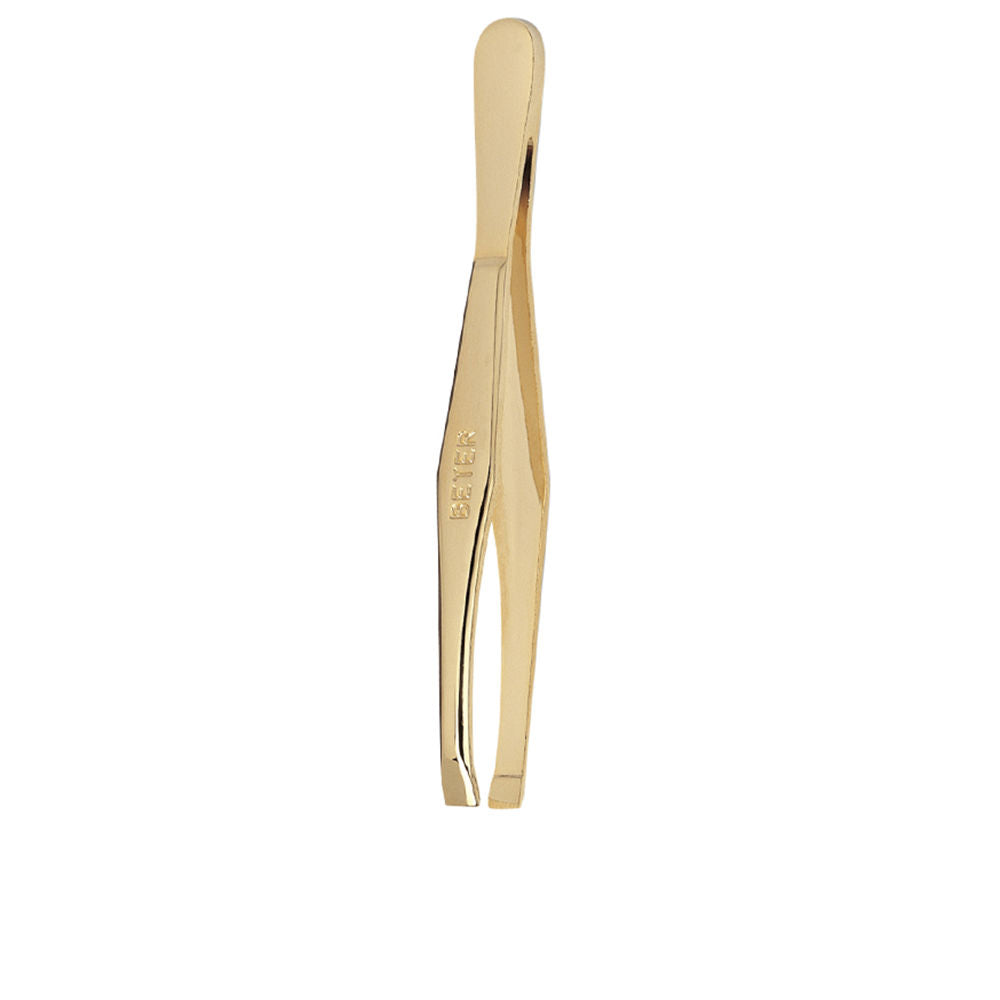 Beter Pinça depilatória ponta reta dourada 1ud