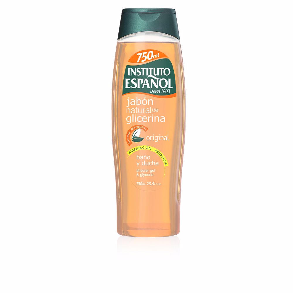Instituto Español Sabão de glicerina natural banho e ducha 750 ml
