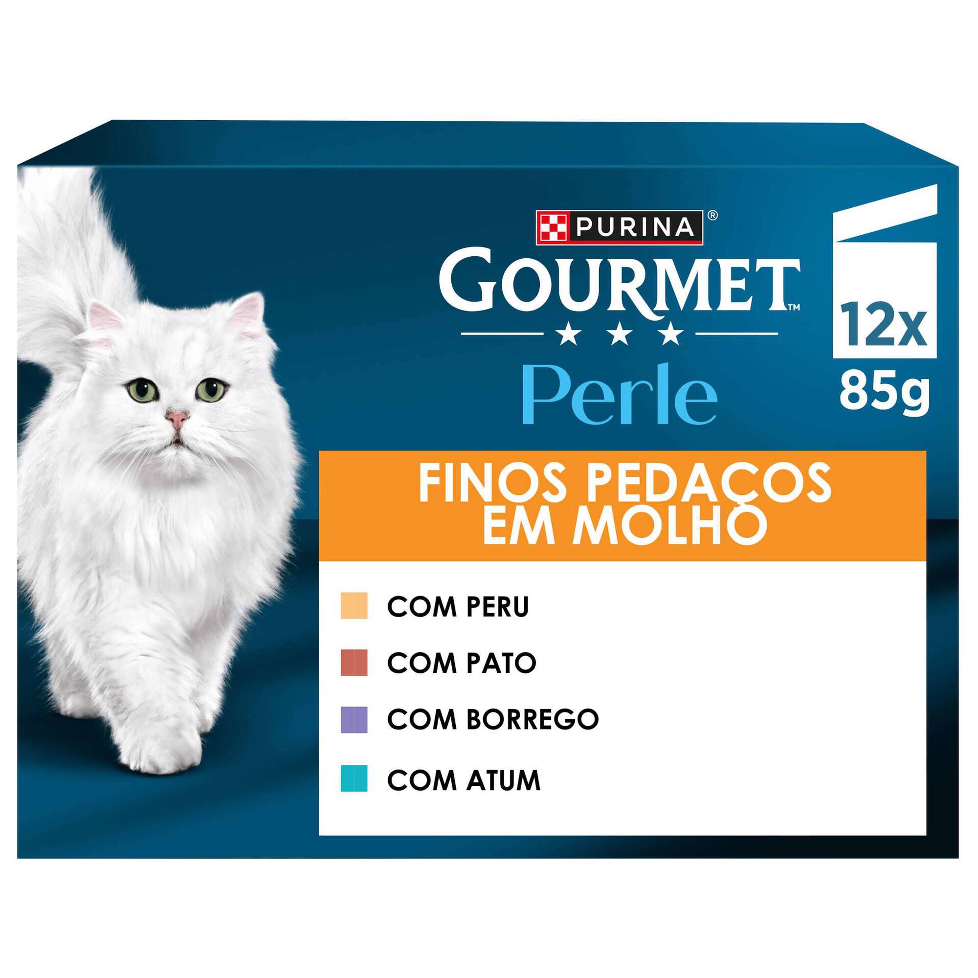 Purina Gourmet Perle Comida Húmida Gato Adulto, Saquetas 12x85 g