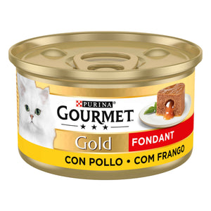 Purina Gourmet Gold Fondant Mousse com Frango para Gato Adulto 85 g