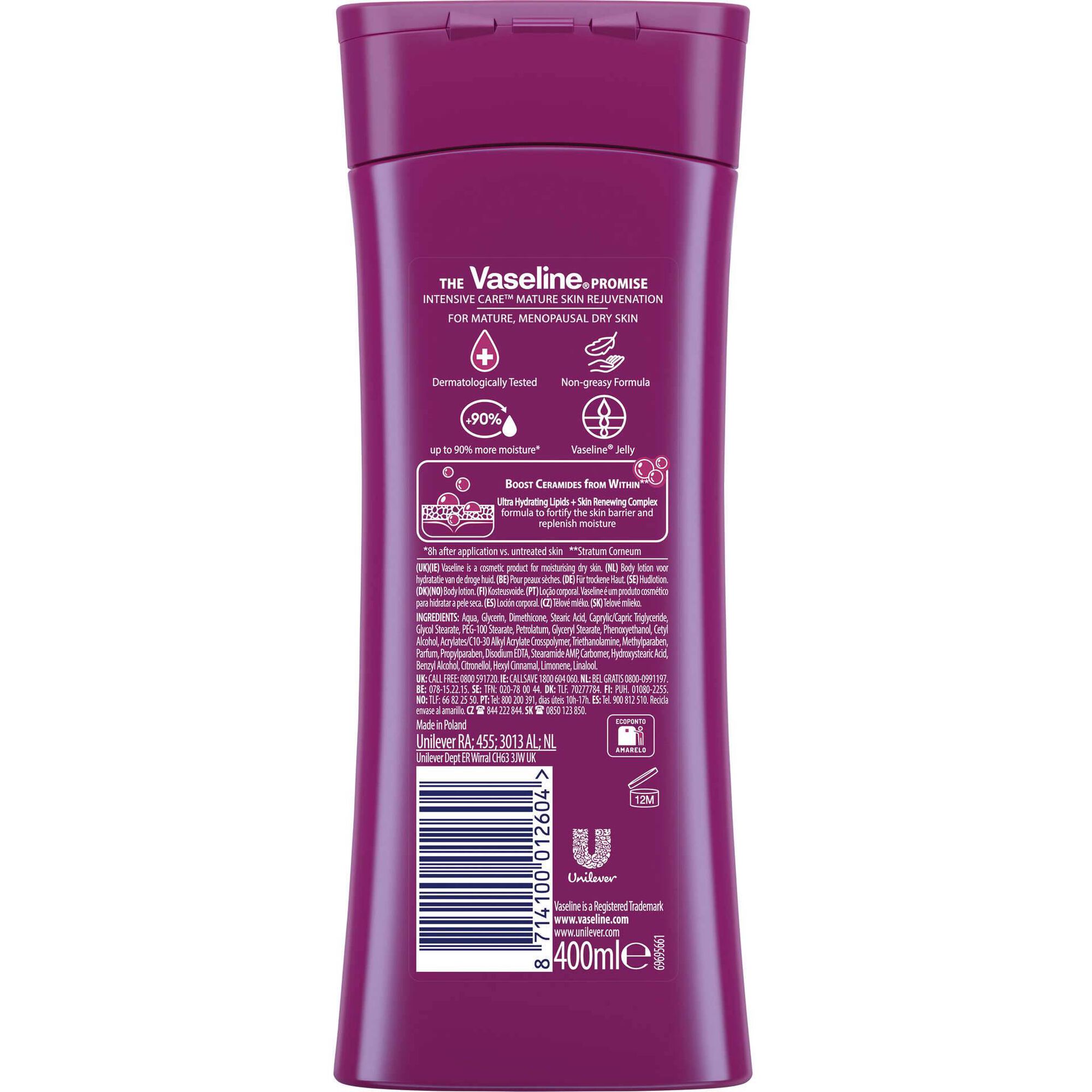 Loção Corporal Vaseline Mature Skin Pele Madura 420 g 400 ml