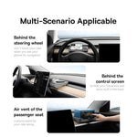 Baseus Caja de almacenamiento para coche Baseus T-Space Series 2 en 1 con lector de tarjetas ETC Gris