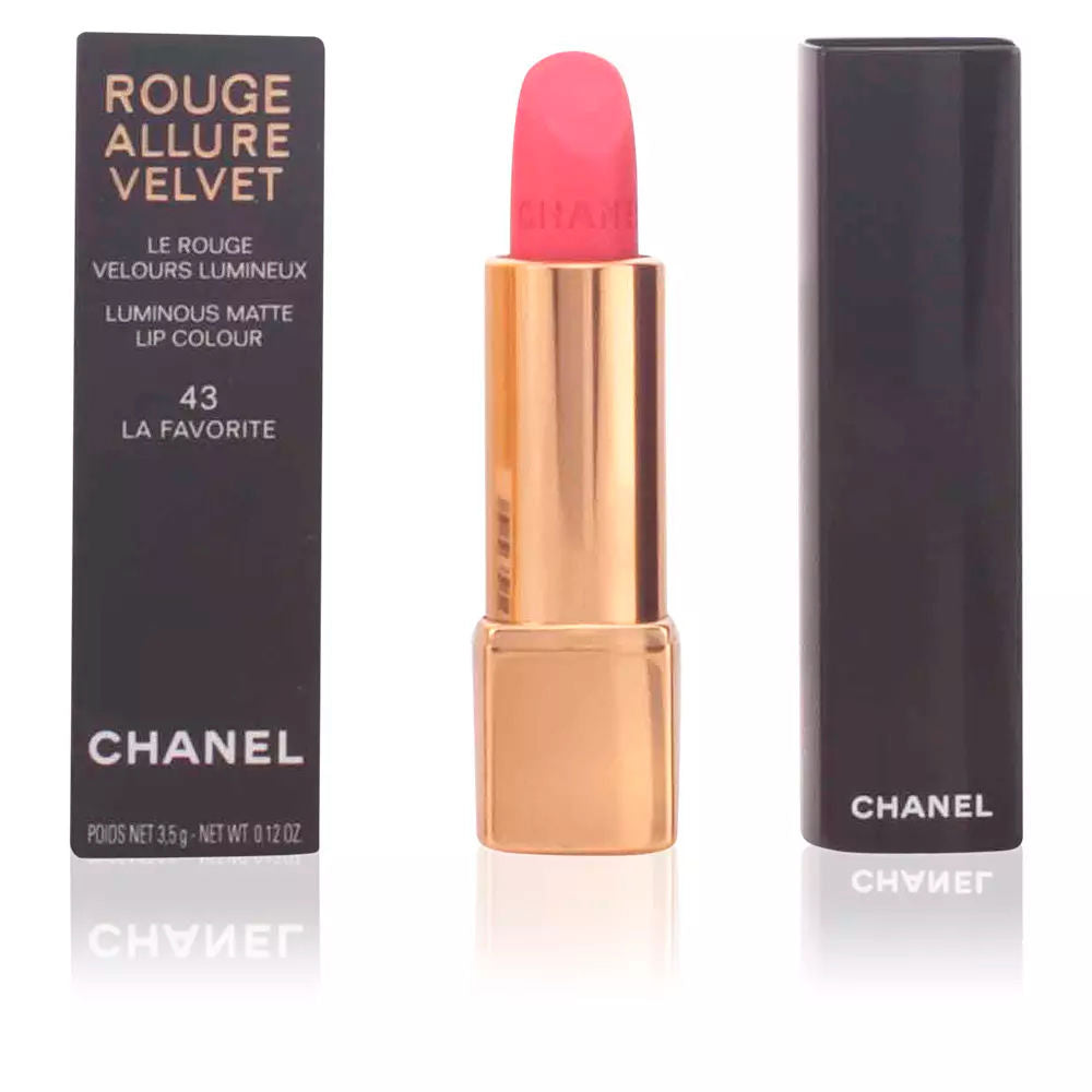 Chanel Rouge Allure Velvet Batom Mate Luminoso 43 La Favorite 3.5g