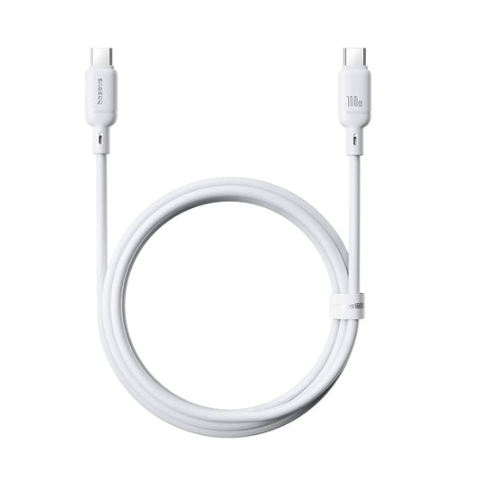 Baseus Cabo Silky Series Fast Charging Type-C To Type-C 100W 1M Moon White