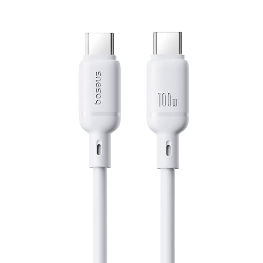 Baseus Cabo Silky Series Fast Charging Type-C To Type-C 100W 1M Moon White