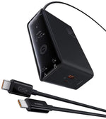 Baseus Cargador digital GaN inteligente de escritorio de carga rápida 3C+U+DC 240W EU Negro