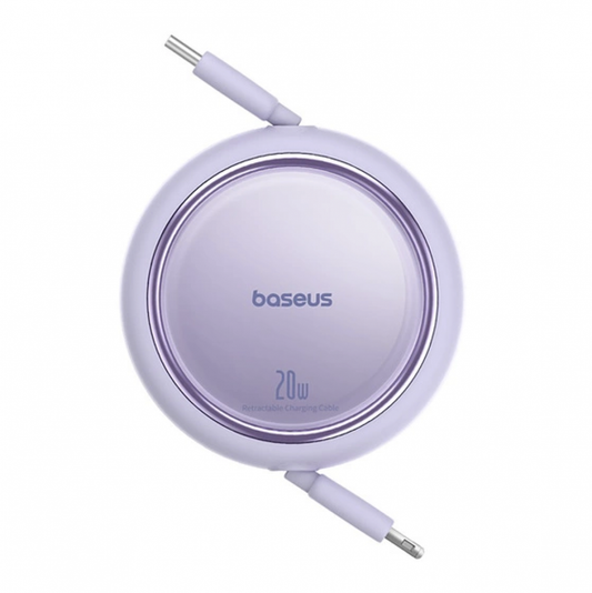 Baseus Cabo Free2Pull Retractable Charging Cabo Usb-C To Ip 20W 1M Cluster Preto
