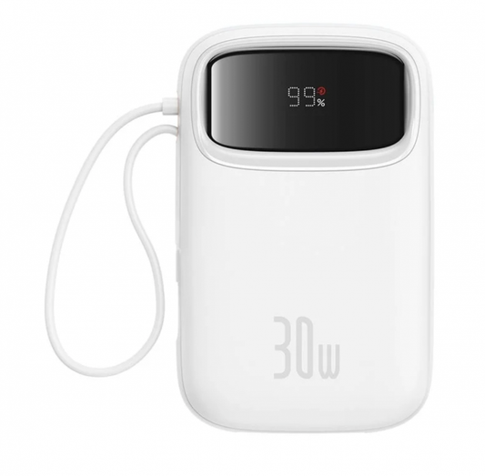 Baseus Power Bank QPow 2 2xUSB-C 10000mAh 30W White