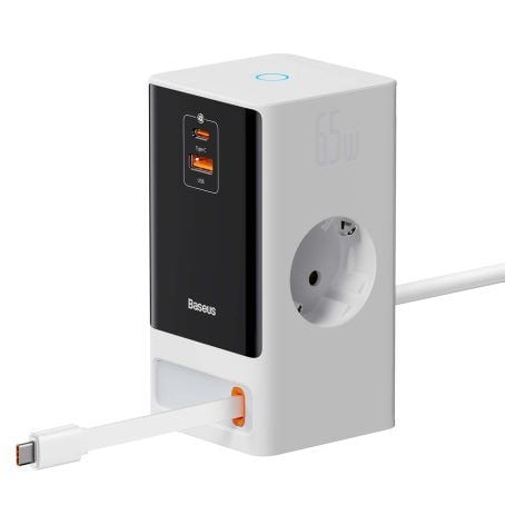 Baseus Cabo Free2Pull Retractable Charging Cabo Usb-C To Ip 20W 1M Nebula Purple