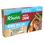 Caldo de Carne em Cubos Knorr -30% Sal 80 g 8 un