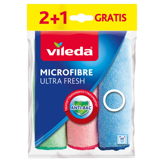 Vileda Pano Microfibra Ultrafresh 2+1 un