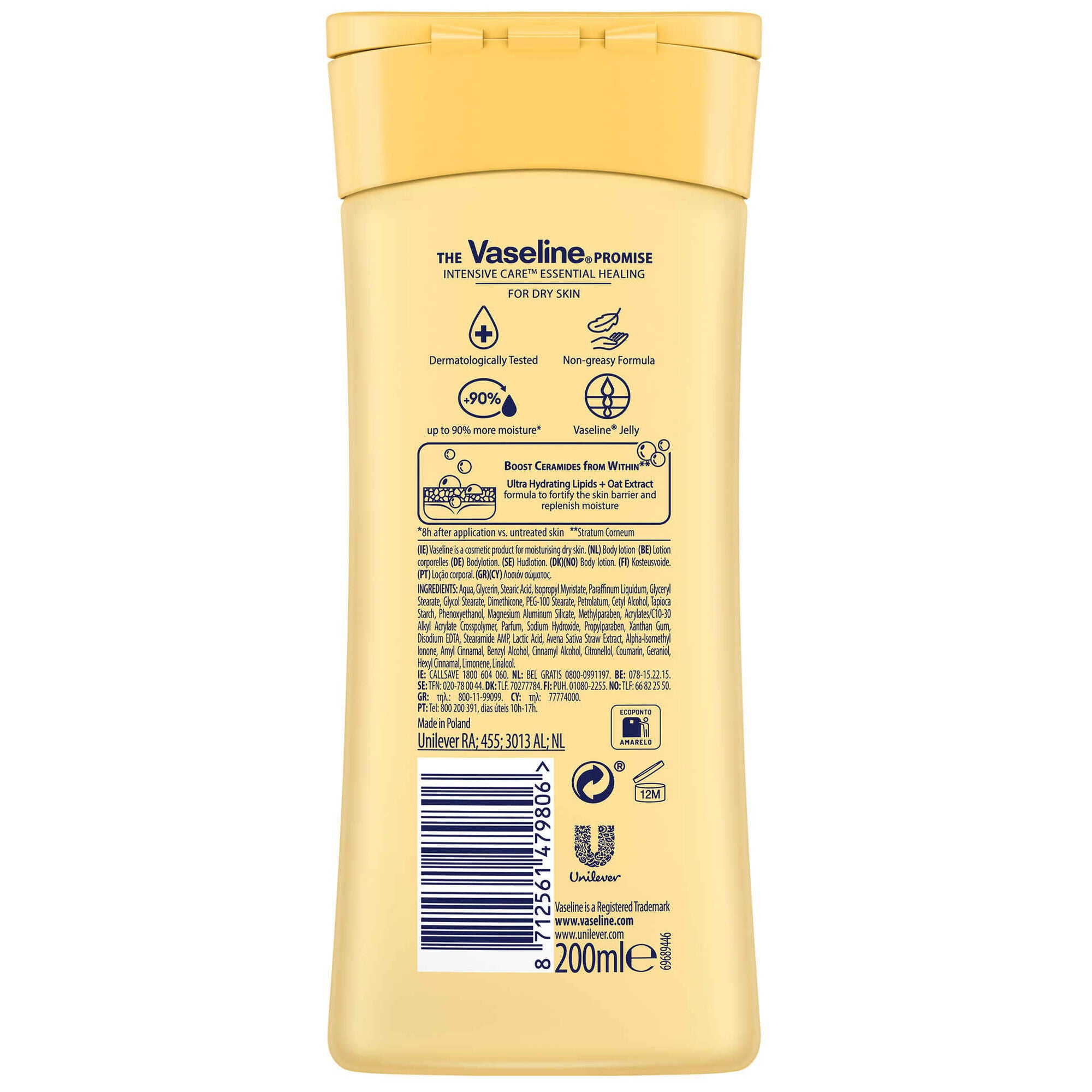 Loção Corporal Vaseline Essential Healing 204 g 200 ml