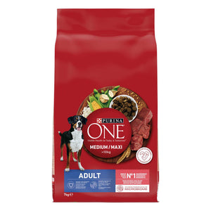 Purina ONE Ração para Cão Adulto Médio/Maxi Vaca e Arroz 2,5 kg