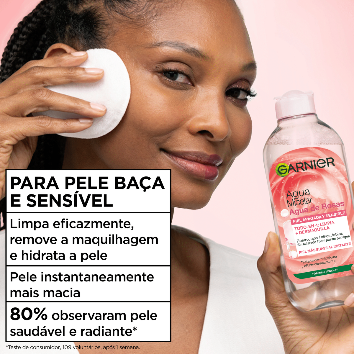 Garnier Skin Active Água Micelar Rosas 400 ml