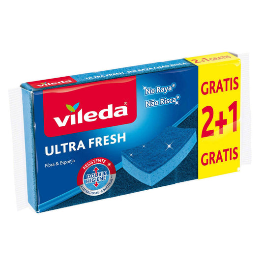 Vileda Esfregões Ultra Fresh 2 + 1 Grátis