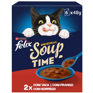 Purina Felix Soup Original para Gato Adulto, 288 g 6x48 g