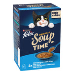 Purina Felix Soup Original para Gato Adulto, Seleção Peixe, 288 g 6x48 g
