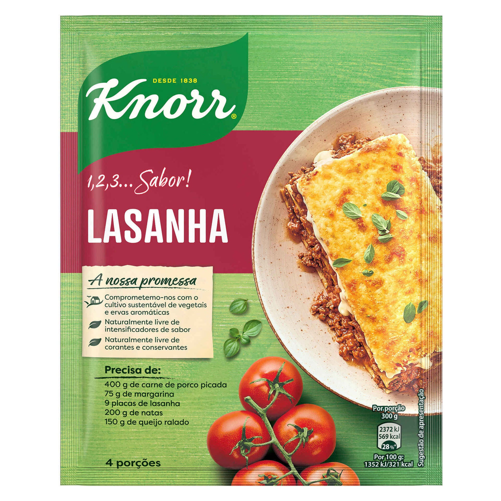 Tempero para Lasanha Knorr 52 g 4 un