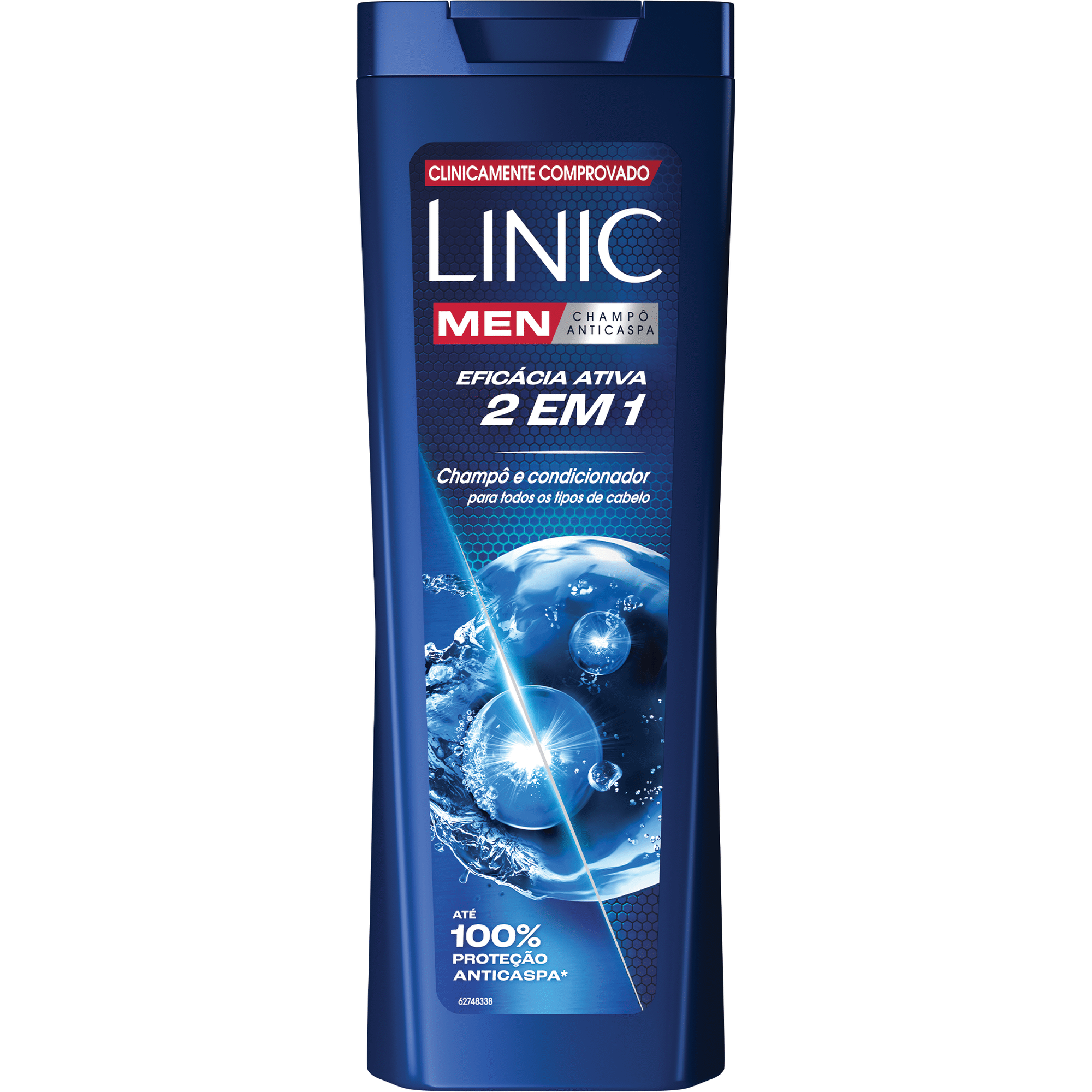 Champô Anticaspa 2 em 1 Linic Men Eficácia Ativa 374 g 360 ml