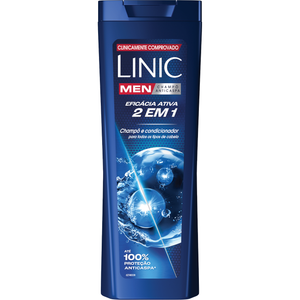 Champô Anticaspa 2 em 1 Linic Men Eficácia Ativa 374 g 360 ml
