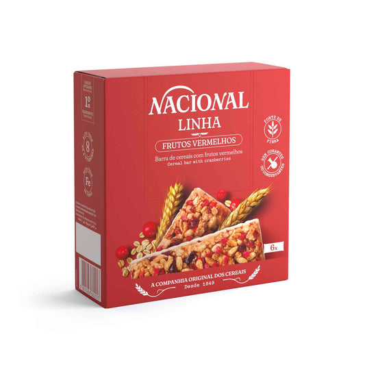 Nacional + Linha Barras Cereais Frutos Vermelhos 138 gr