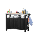 Keter Mesa de Jardim Multifuncional para Bbq Unity Xl Aspeto Madeira - Preto