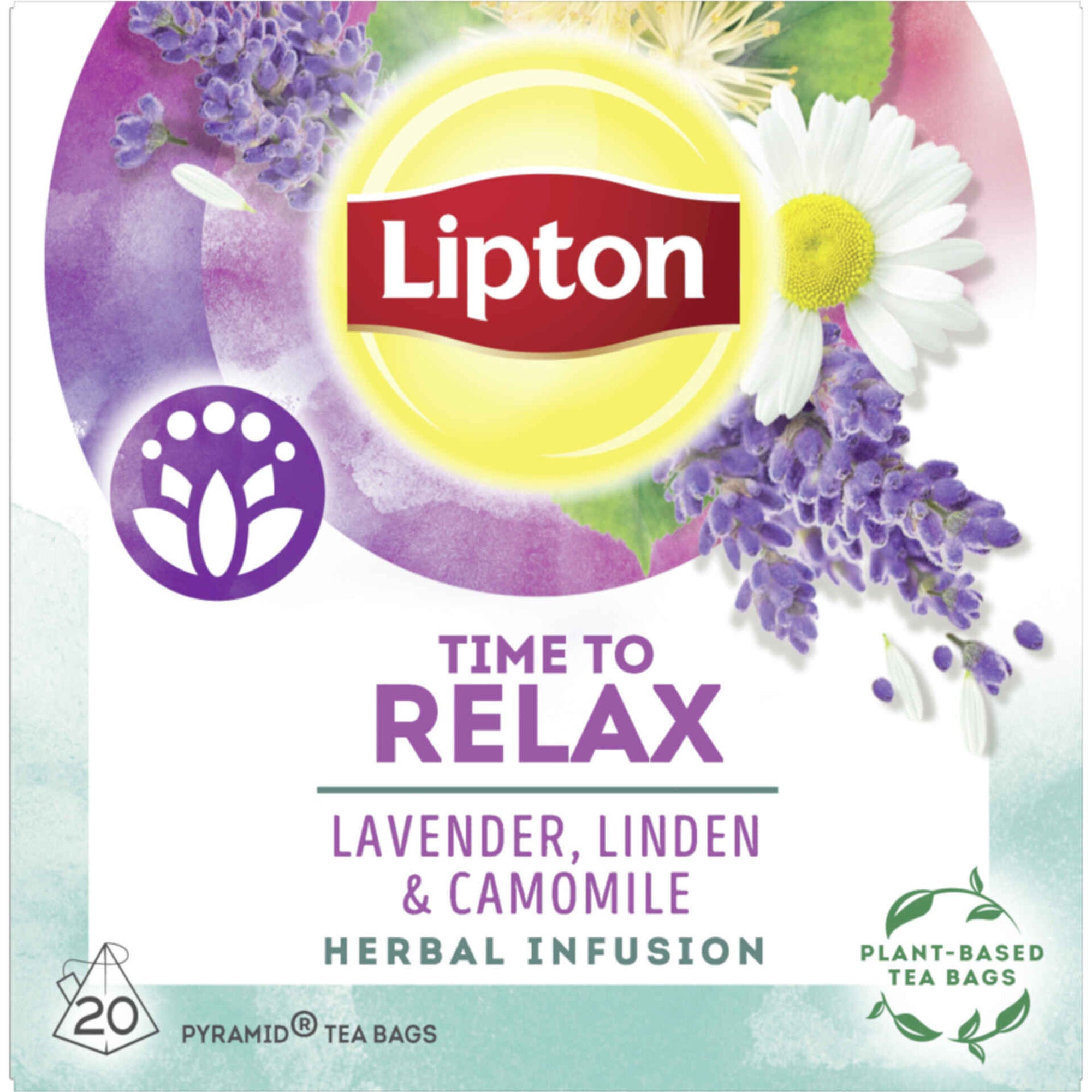 Infusão Lipton Time to Relax 34 g 20 un