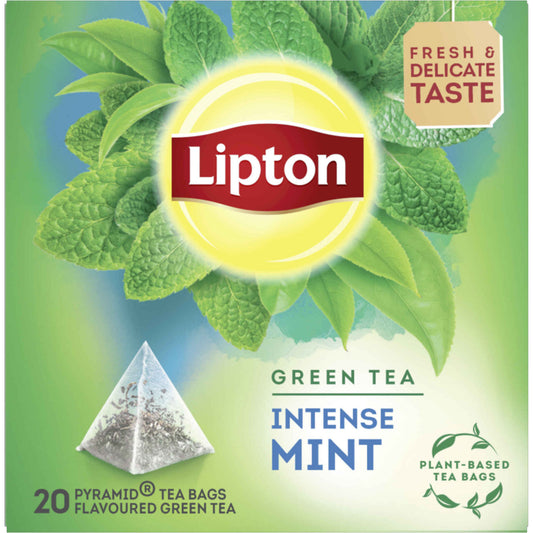 Chá Verde e Menta Lipton Pyramid 32 g 20 un