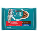 Purina One Sterilcat Alimento Húmido para Gato Esterilizado Sardinha 4x85 g