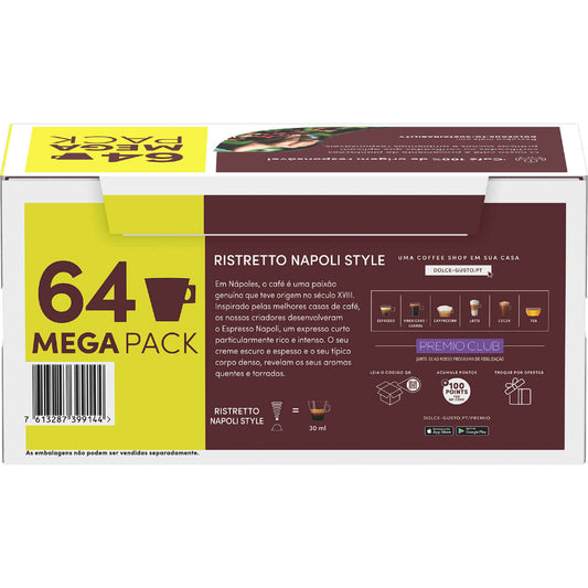 Nescafé Dolce Gusto Ristretto Napoli 64 Cápsulas 64 un