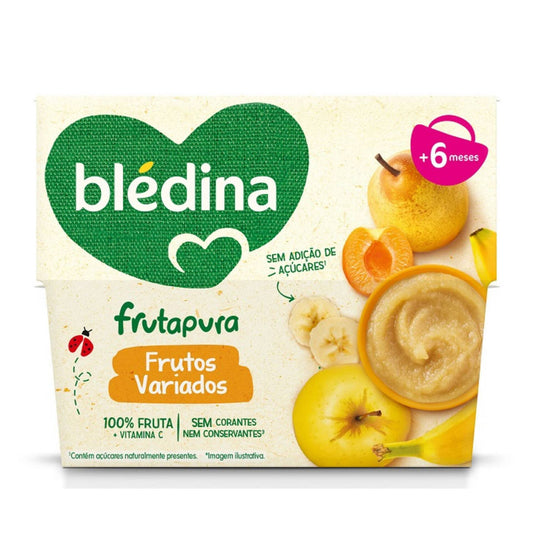 Blédina Puré de Fruta Frutos Variados +6 Meses 4 x 95 gr