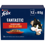 Purina Felix Fantastic Seleção do Campo em Gelatina para Gato 12x85g