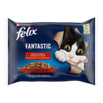 Purina Felix Fantastic Seleção em Gelatina para Gato 4x85g