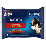 Purina Felix Fantastic Seleção em Gelatina para Gato 4x85g