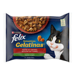 Comida Húmida para Gato Purina Felix Sensations Carnes 4x85 g