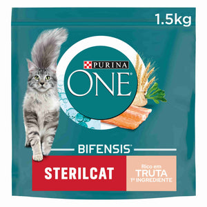 Purina One Ração para Gato Adulto Esterilizado com Truta 1,5 kg