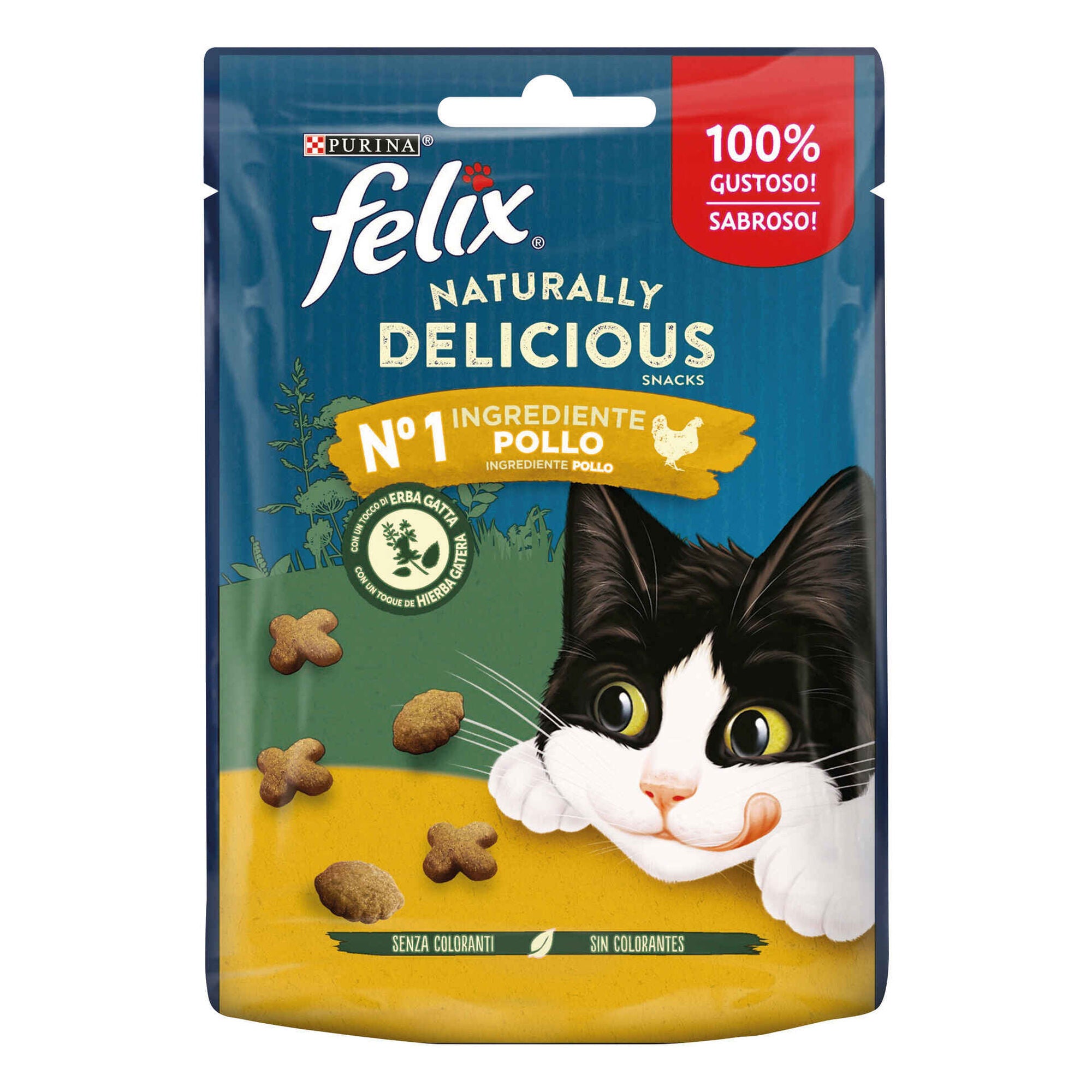 Purina Felix Naturally Delicious Snack para Gato Frango 50 g