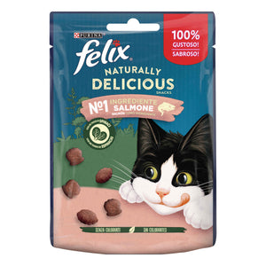 Snacks Purina Felix Naturally Delicious Salmão para Gato 50 g