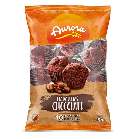 Aurora Madalenas Chocolate 420 gr (10 x 42 gr)