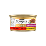 Purina Gourmet Gold Duplo Prazer Gato Vaca e Frango 85 g