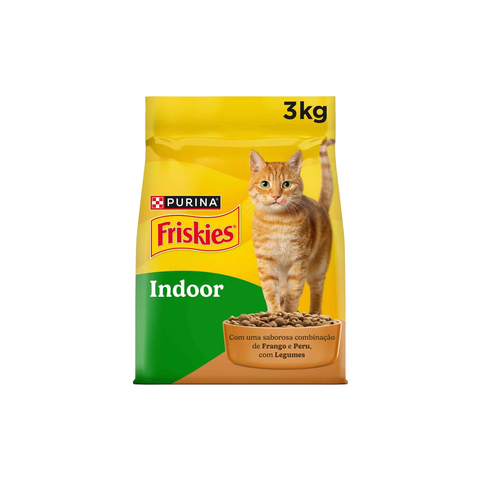 Purina Friskies Ração Gato Adulto de Interior Frango e Peru, 3 kg