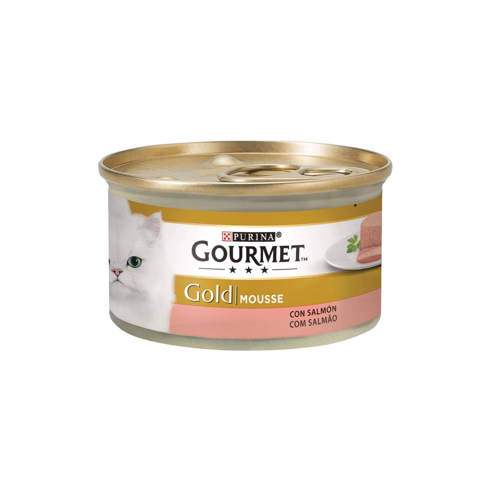 Purina Gourmet Gold Mousse para Gato Adulto Salmão 85 g